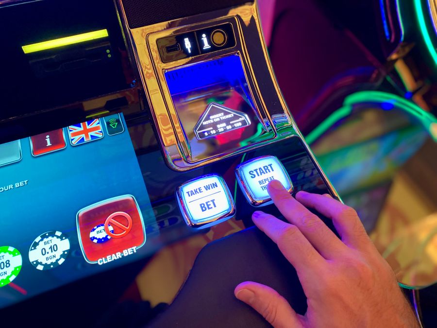 Layar antarmuka mesin slot digital